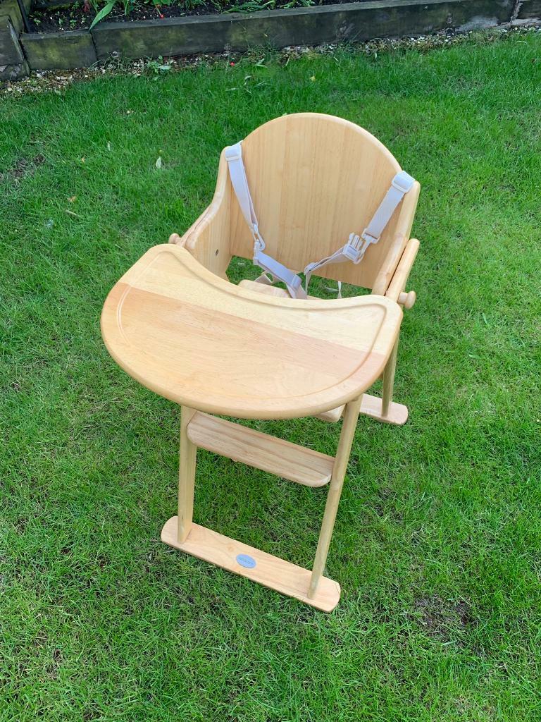 kiddicare wooden high chair